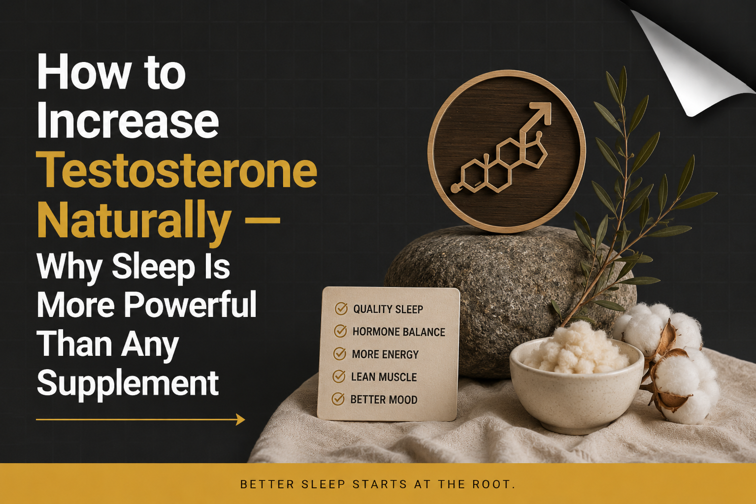 How to Increase Testosterone Naturally — Why Sleep Is More Powerful Than Any Supplement
