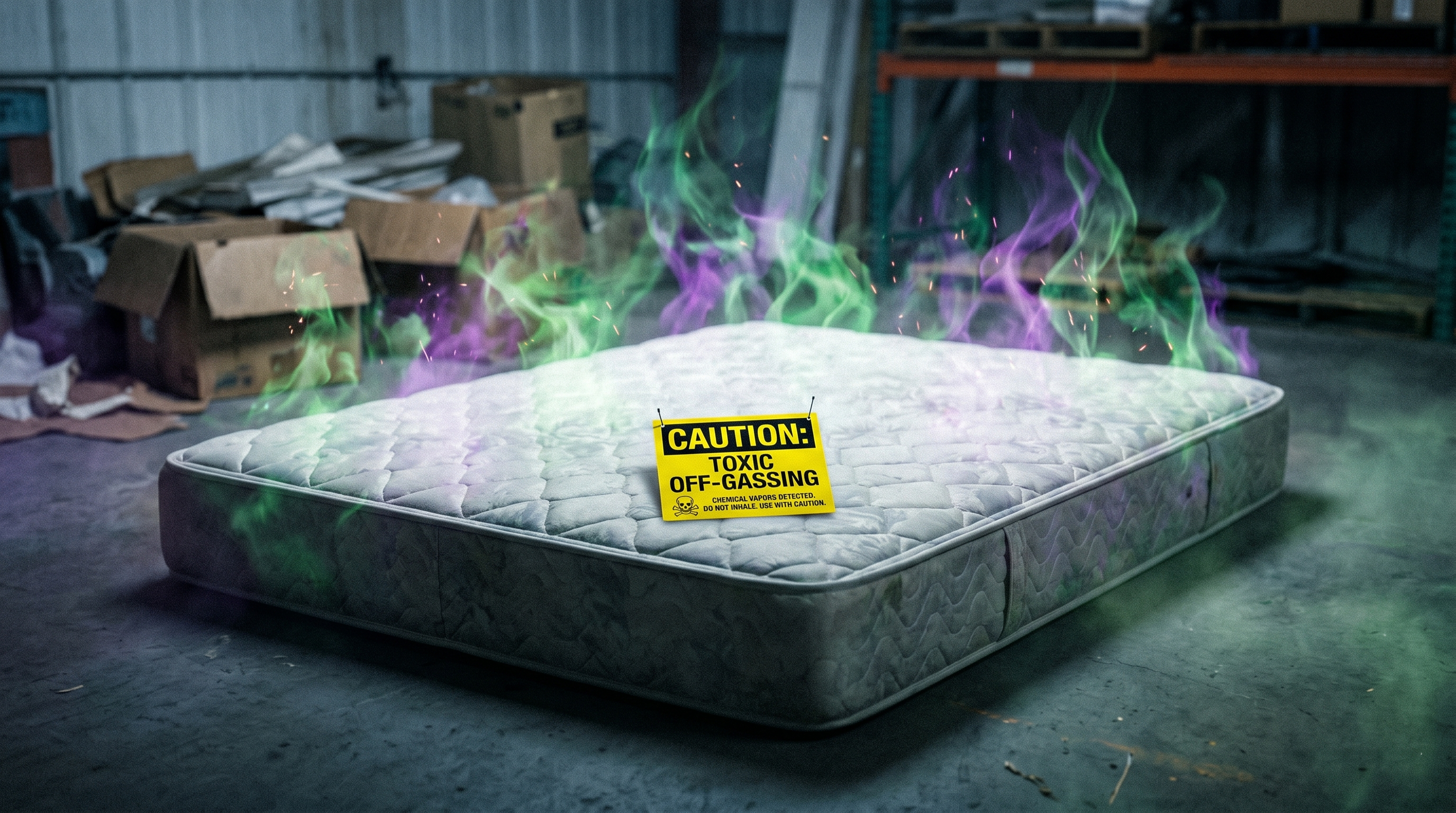 Is their toxic chemicals in your mattress? Beginners guide to safer sleep.