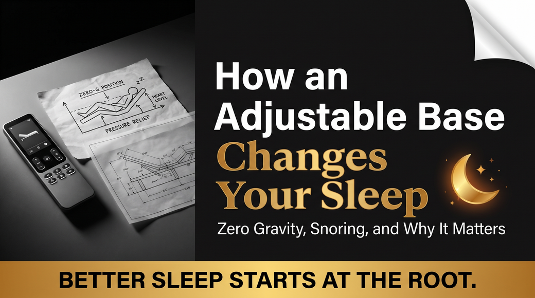 How an Adjustable Base Changes Your Sleep — Zero Gravity, Snoring, and Why It Matters