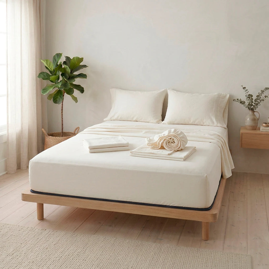 100% Linen Natural Cool Sheet Set