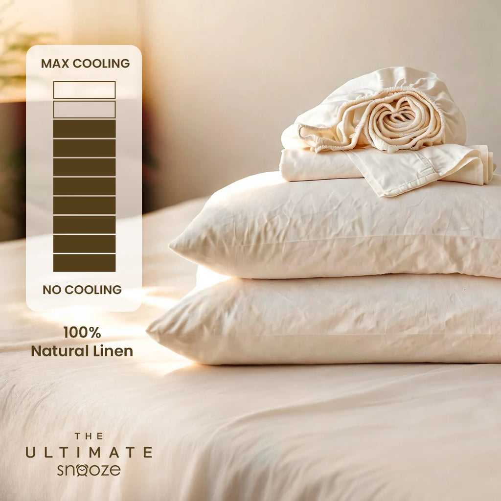 100% Linen Natural Cool Sheet Set