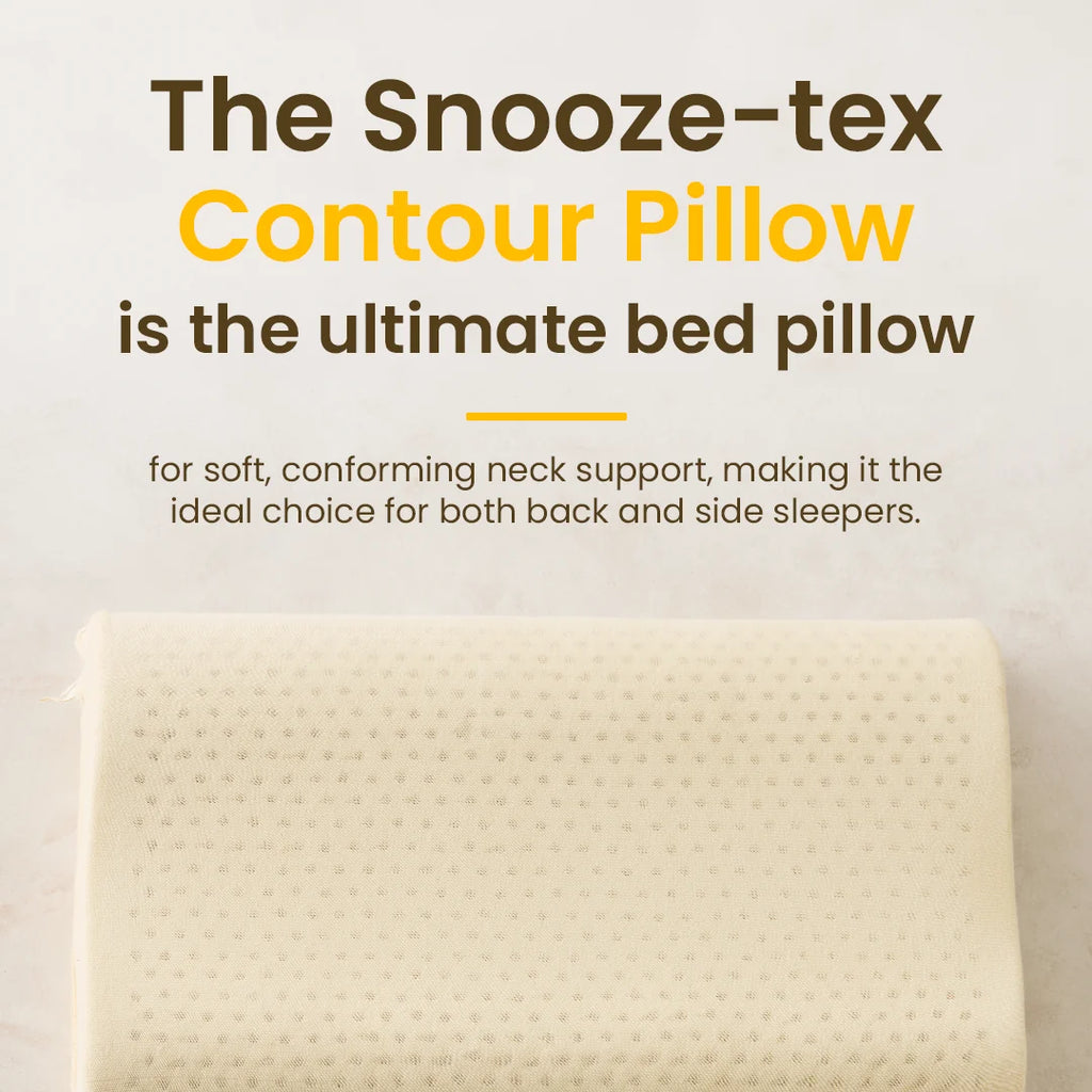 The Snooze-Tex Organic Latex Contour Molded Pillow - lifestyle photo 2