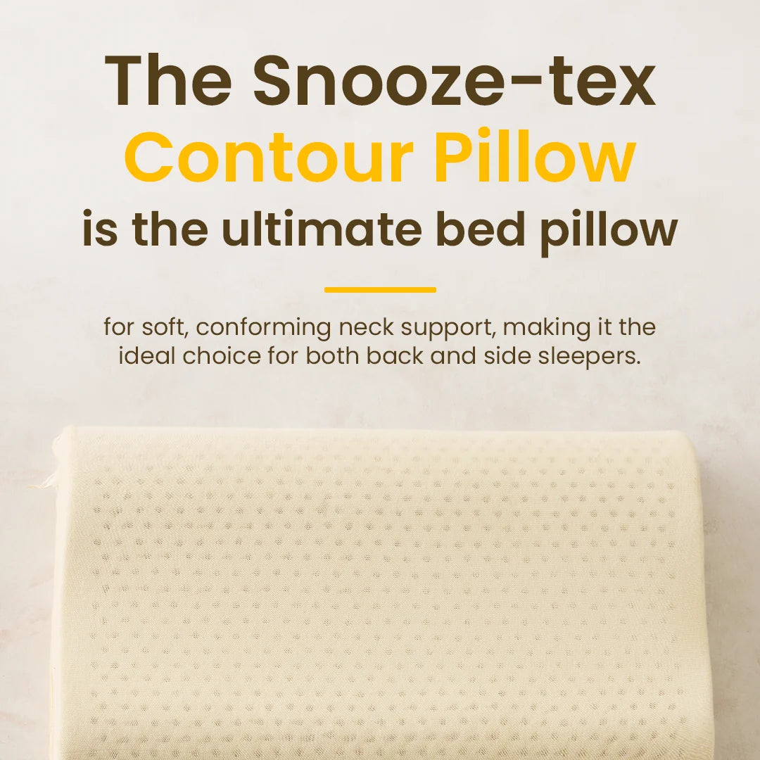 The Snooze-Tex Organic Latex Contour Molded Pillow - lifestyle photo 2