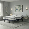 Split king organic latex mattress on SnoozeLift — dual adjustable bases for independent couple positioning