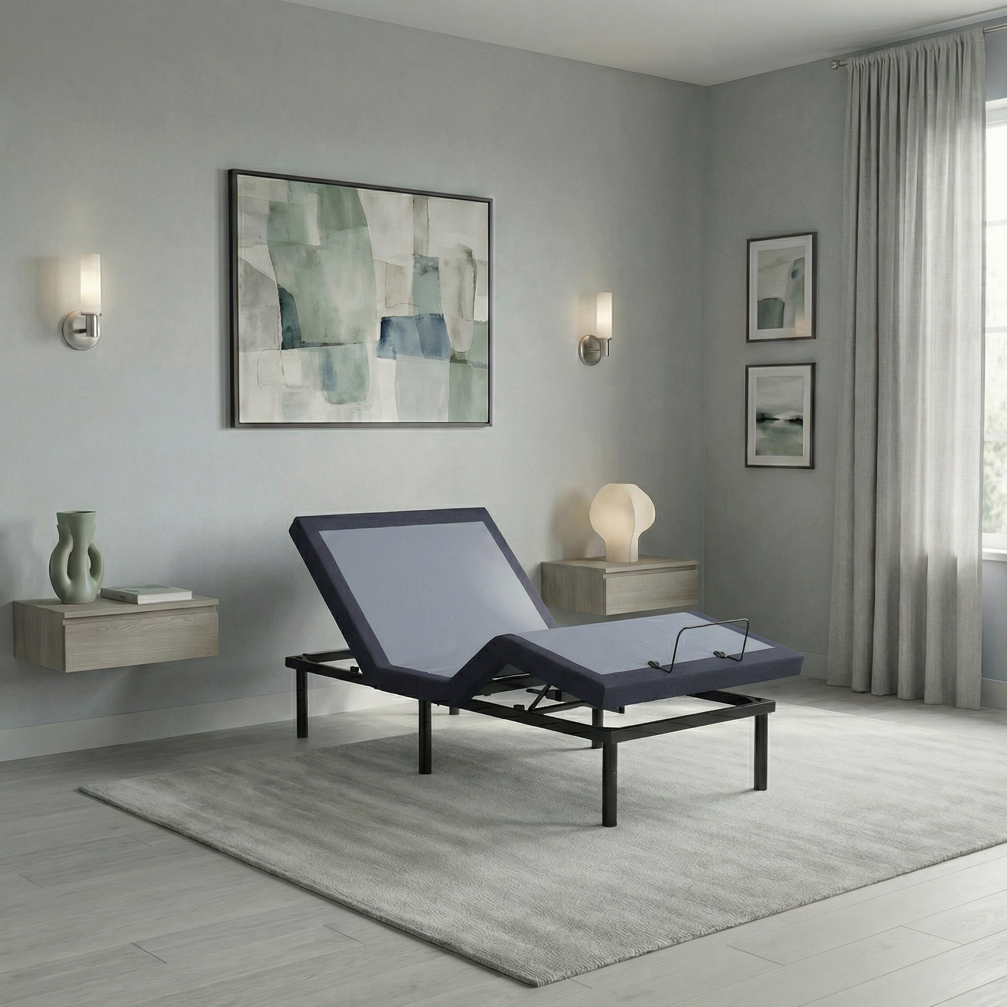 SnoozeLift 5.0 Twin XL adjustable base — single-sleeper motorized foundation, organic mattress compatible