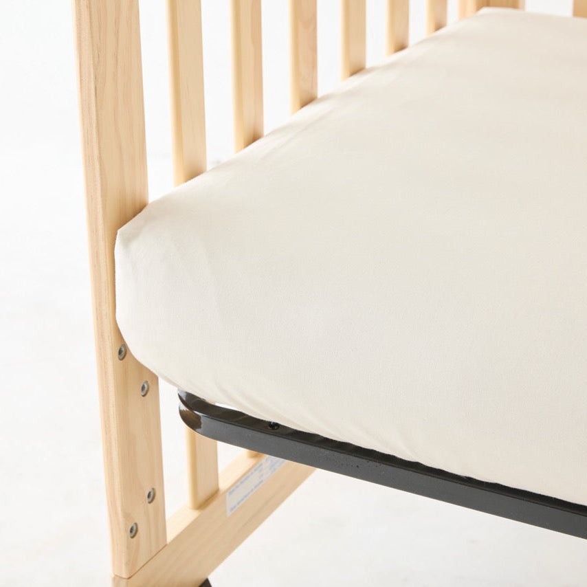 Organic crib sheet set — Breezeline baby sheets for Snooze Nest, GOTS certified cotton, toxin-free infant bedding
