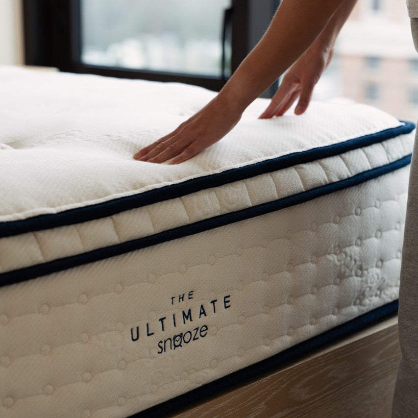 Chemical-free mattress surface — ORGANIC AIR cotton cover, CLOUDWOOL wool, no synthetic flame retardants or foam