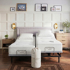 Non-toxic mattress split king bundle — Pure Organic Latex, dual BTX4 adjustable bases, GOLS certified
