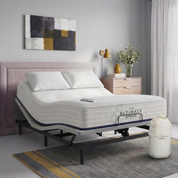 Organic latex mattress complete bundle — Pure Organic Mattress with bedding accessories, chemical-free