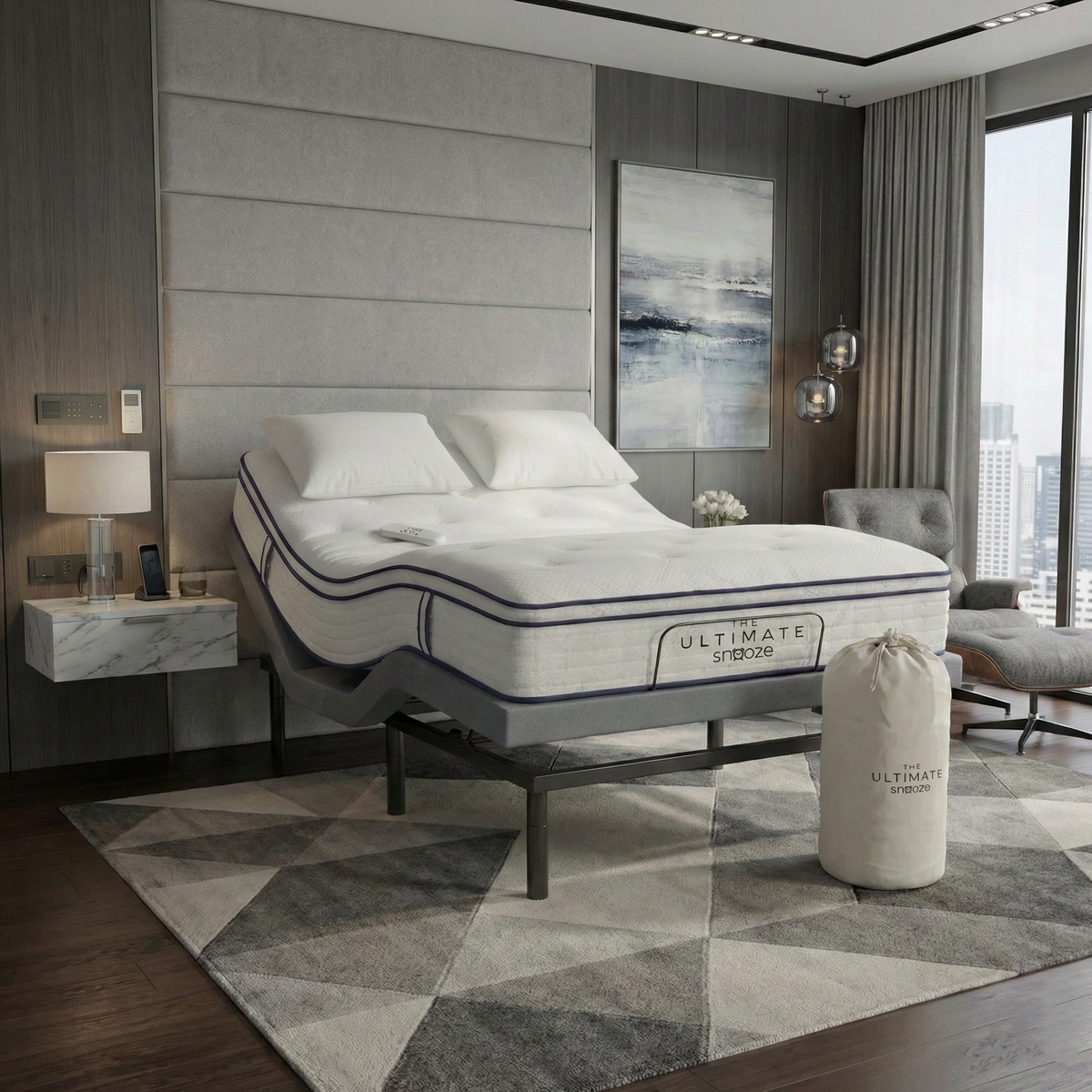 Non-toxic mattress bundle — organic latex mattress, pillow, Breezeline sheets, and protector by Gary Brecka
