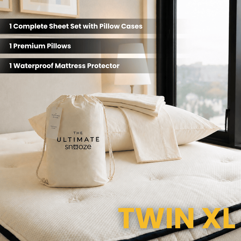 Complete Sleep Organic Bedding Bundle Twin XL - lifestyle web photo