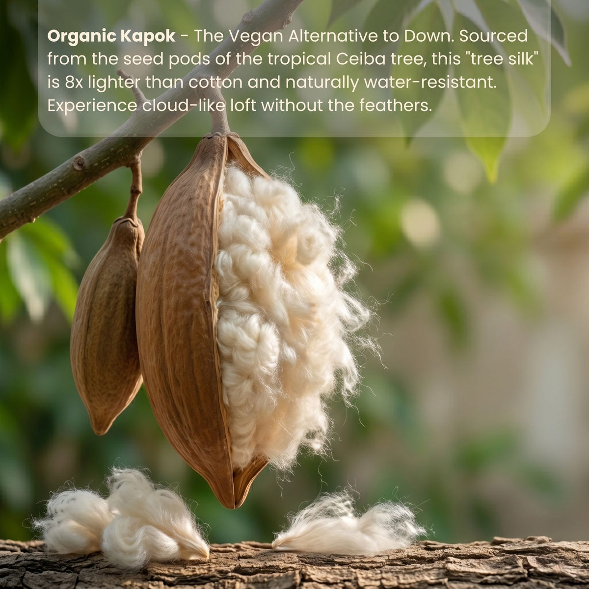 The Organic Snooze Kloud Pillow - on bed lifestyle