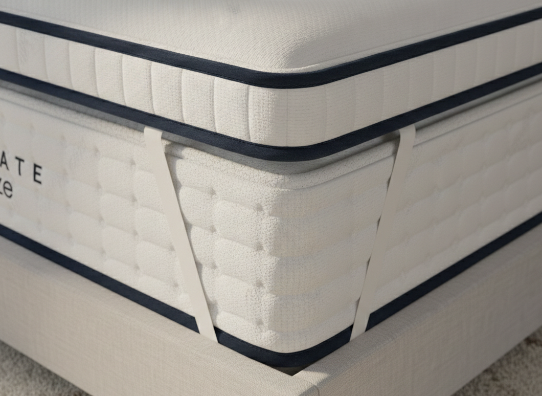 Organic latex mattress topper — GOLS certified Talalay latex, adds pressure relief without replacing mattress