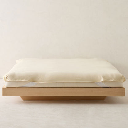 Non-toxic mattress protector — MoistureGuard waterproof barrier, breathable, preserves PureTal latex, SnoozeLift ready